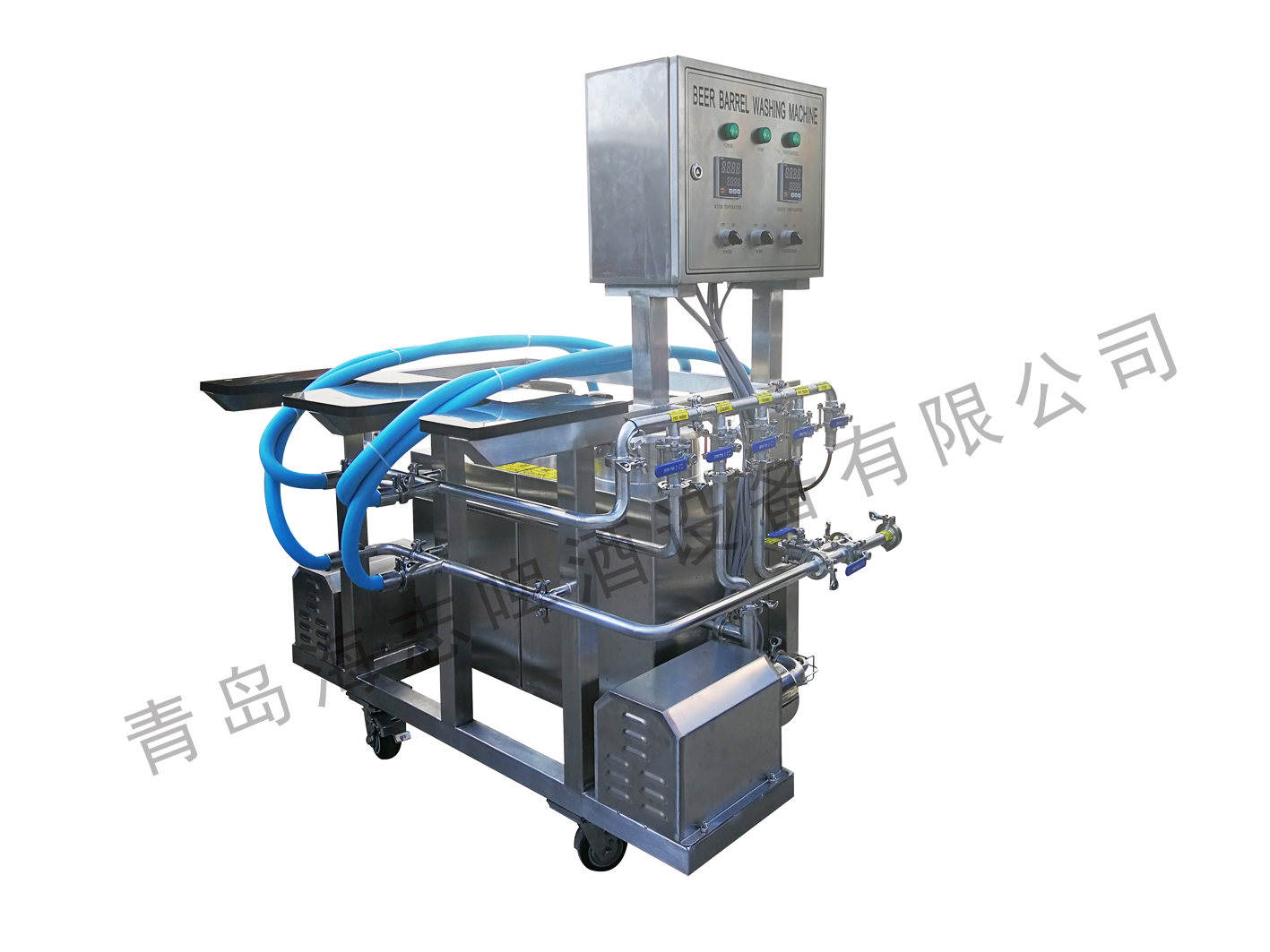 双工位手工啤酒桶清洗机