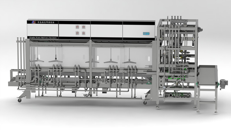 啤酒桶自动清洗灌装线